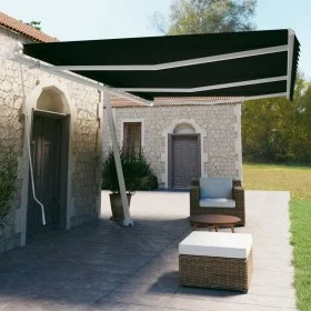 Manual retractable foot awning anthracite gray 600x350 cm by vidaXL, Awnings - Ref: Foro24-3069679, Price: 699,94 €, Discount: %