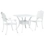 Conjunto de Bistro de Jardín de 3 Piezas Blanco de Aluminio Fondido von , Gartenstühle - Ref: Foro24-3334742, Preis: 443,89 €...