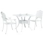Conjunto de Bistro de Jardín de 3 Piezas Blanco de Aluminio Fondido von , Gartenstühle - Ref: Foro24-3334742, Preis: 443,89 €...