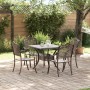 Juego de Comedor para Jardín de 5 Piezas de Aluminio Fundido de , Sillas de jardín - Ref: Foro24-3334744, Precio: 667,18 €, D...