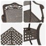 Juego de Comedor para Jardín de 5 Piezas de Aluminio Fundido de , Sillas de jardín - Ref: Foro24-3334744, Precio: 667,18 €, D...