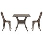 Juego de Bistro de Jardín de 3 Piezas de Aluminio Fundido Color Bronce by , Garden chairs - Ref: Foro24-3334748, Price: 318,5...