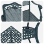 Juego de Comedor de Jardín de 5 Piezas Verde de Aluminio de , Sillas de jardín - Ref: Foro24-3334747, Precio: 619,48 €, Descu...