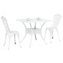 Set de Bistro de Jardín de 3 Piezas en Aluminio Fundido Blanco von , Gartenstühle - Ref: Foro24-3334750, Preis: 324,58 €, Rab...