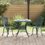 Conjunto de Bistro de Jardín de 3 Piezas Verde de Aluminio Fundido de , Sillas de jardín - Ref: Foro24-3334751, Precio: 324,5...