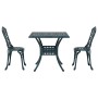 Conjunto de Bistro de Jardín de 3 Piezas Verde de Aluminio Fundido de , Sillas de jardín - Ref: Foro24-3334751, Precio: 324,5...