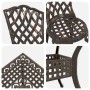 Conjunto de Comedor de Jardín de 5 Piezas en Aluminio Fundido Bronce de , Sillas de jardín - Ref: Foro24-3334752, Precio: 433...
