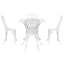 Conjunto de comedor para el jardín de 5 piezas de aluminio fundido blanco by , Garden chairs - Ref: Foro24-3334754, Price: 44...