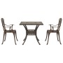 Conjunto de bistró de jardín de 3 piezas bronce aluminio fundido von , Gartenstühle - Ref: Foro24-3334756, Preis: 358,92 €, R...