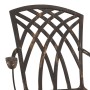 Conjunto de bistró de jardín de 3 piezas bronce aluminio fundido von , Gartenstühle - Ref: Foro24-3334756, Preis: 358,92 €, R...