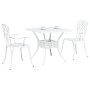 Set de Bistro de Jardín de 3 Piezas de Aluminio Fundido Blanco von , Gartenstühle - Ref: Foro24-3334758, Preis: 388,25 €, Rab...