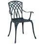 Conjunto de Bistro de Jardín de 3 Piezas Verde en Aluminio Fundido de , Sillas de jardín - Ref: Foro24-3334759, Precio: 358,9...
