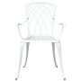 Conjunto de Comedor de Jardín de 5 Piezas Blanco de Aluminio Fundido de , Sillas de jardín - Ref: Foro24-3334762, Precio: 552...
