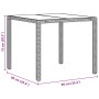 Conjunto de Comedor de Jardín de 3 Piezas con Cojines Ratan Sintético Negro by , Garden chairs - Ref: Foro24-3334855, Price: ...