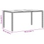 Juego de Comedor de Jardín de 7 Piezas con Cojines en Ratan Sintético Negro by , Garden chairs - Ref: Foro24-3334858, Price: ...