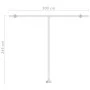 Toldo de pie retráctil manual naranja y marrón 300x250 cm de vidaXL, Toldos - Ref: Foro24-3069500, Precio: 334,17 €, Descuent...