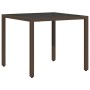 Conjunto de Comedor de Jardín de 5 Piezas con Cojines Marrón de Poliratán by , Garden chairs - Ref: Foro24-3334864, Price: 30...