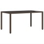 Conjunto de comedor de jardín de 5 piezas con cojines de ratán sintético marrón by , Garden chairs - Ref: Foro24-3334865, Pri...