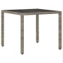 Conjunto de Comedor de Jardín de 5 Piezas con Cojines Gris de Poliratán by , Garden chairs - Ref: Foro24-3334872, Price: 315,...