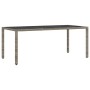 Conjunto de Comedor de Jardín de 9 Piezas con Cojines en Gris de Poliratán von , Gartenstühle - Ref: Foro24-3334876, Preis: 6...