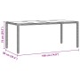 Conjunto de Comedor de Jardín de 9 Piezas con Cojines en Gris de Poliratán von , Gartenstühle - Ref: Foro24-3334876, Preis: 6...