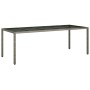 Conjunto de Comedor de Jardín de 9 Piezas con Cojines Gris de Poliratán by , Garden chairs - Ref: Foro24-3334877, Price: 608,...