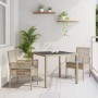 Juego de 2 Beige Poliratán 90 x 90 x 75 cm von , Gartenstühle - Ref: Foro24-3334879, Preis: 208,60 €, Rabatt: %