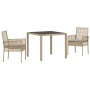 Juego de 2 Beige Poliratán 90 x 90 x 75 cm von , Gartenstühle - Ref: Foro24-3334879, Preis: 208,60 €, Rabatt: %