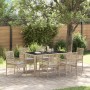 Conjunto de Comedor de Jardín de 7 Piezas con Cojines Beige de Poliratán von , Gartenstühle - Ref: Foro24-3334882, Preis: 514...