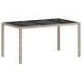 Juego de comedor de jardín de 7 piezas con cojines en gris claro de poliratán von , Gartenstühle - Ref: Foro24-3334898, Preis...