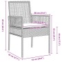 Juego de comedor de jardín de 7 piezas con cojines en gris claro de poliratán von , Gartenstühle - Ref: Foro24-3334898, Preis...