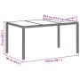 Juego de comedor de jardín de 7 piezas con cojines en gris claro de poliratán von , Gartenstühle - Ref: Foro24-3334898, Preis...