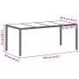 Conjunto de Comedor de Jardín de 9 Piezas Gris Claro Poliratán von , Gartenstühle - Ref: Foro24-3334900, Preis: 565,83 €, Rab...