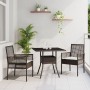 Conjunto de Comedor de Jardín de 3 Piezas Marrón Ratán Poliéster von , Gartenstühle - Ref: Foro24-3334925, Preis: 189,45 €, R...