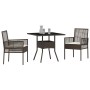 Conjunto de Comedor de Jardín de 3 Piezas Marrón Ratán Poliéster von , Gartenstühle - Ref: Foro24-3334925, Preis: 189,45 €, R...