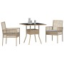 Conjunto de Comedor de Jardín de 3 Piezas Beige de Ratán Sintético by , Garden chairs - Ref: Foro24-3334929, Price: 193,82 €,...