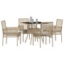Juego de Comedor de Jardín de 5 Piezas Beige Poliratán von , Gartenstühle - Ref: Foro24-3334932, Preis: 299,66 €, Rabatt: %