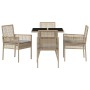 Juego de Comedor de Jardín de 5 Piezas Beige de Ratán Polímero von , Gartenstühle - Ref: Foro24-3334930, Preis: 301,92 €, Rab...