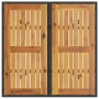 Set de Comedor de 3 Piezas para Jardín con Cojines Negros de Poliratán by , Garden chairs - Ref: Foro24-3334935, Price: 183,6...