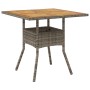 Conjunto de Comedor de Jardín de 3 Piezas con Cojines Gris Ratán Polímero by , Garden chairs - Ref: Foro24-3334937, Price: 19...