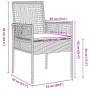 Conjunto de Comedor de Jardín de 3 Piezas con Cojines Gris Ratán Polímero by , Garden chairs - Ref: Foro24-3334937, Price: 19...