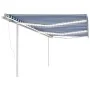 Manuell ausfahrbare Markise mit blauer und weißer LED 6x3,5 m von vidaXL, Markisen - Ref: Foro24-3070081, Preis: 862,03 €, Ra...