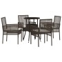 Juego de Comedor de Jardín de 5 Piezas Marrón Polirratán von , Gartenstühle - Ref: Foro24-3334944, Preis: 270,07 €, Rabatt: %