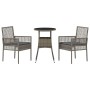 Juego de Comedor de Jardín de 3 Piezas Gris Ratán Sintético von , Gartenstühle - Ref: Foro24-3334945, Preis: 163,20 €, Rabatt: %