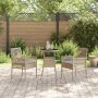 Juego de Comedor de Jardín Set de 3 Beige Mimbre, Vidrio Duradero von , Gartenstühle - Ref: Foro24-3334947, Preis: 166,16 €, ...