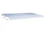 Manuell ausfahrbare Markise mit blauer und weißer LED 6x3,5 m von vidaXL, Markisen - Ref: Foro24-3070081, Preis: 862,03 €, Ra...