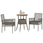 Conjunto de Muebles de Comedor Conjunto de 3 Gris Ratán, Metal von , Gartenstühle - Ref: Foro24-3334953, Preis: 168,50 €, Rab...