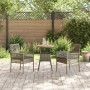 Conjunto de Muebles de Comedor Conjunto de 3 Gris Ratán, Metal von , Gartenstühle - Ref: Foro24-3334953, Preis: 168,50 €, Rab...