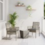 Set de Bistro de Jardín de 3 Piezas con Cojines en Gris de Poliratán von , Gartenstühle - Ref: Foro24-3334957, Preis: 158,96 ...
