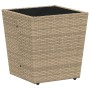Conjunto de bistro de jardín de 3 piezas con cojines Beige de polirratán by , Garden chairs - Ref: Foro24-3334958, Price: 150...